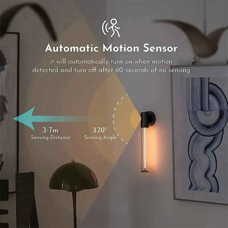 Cordless Desk Lamp USB Rechargeable Bedroom Bedside Light Magneto Touch Table Lamp Home Decoration  1