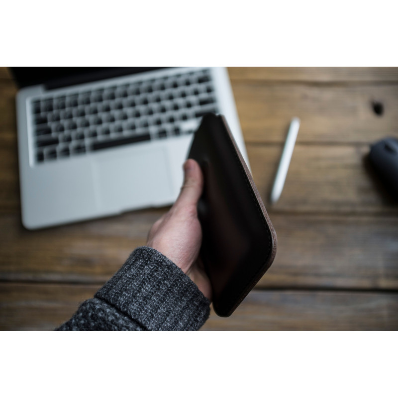 IPhone Leather Sleeve SE XS 11 12 13 14 15 16 Pro Max Leather Pouch Monogram 4