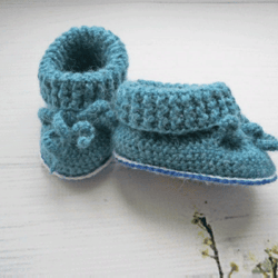 Knitted booties, Booties, baby booties, baby shoes, knitted shoes, shoes for a newborn