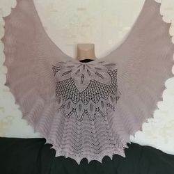 A shawl the color of a dusty rose, Wool Shawl, lace shawl, shawl, soft shawl, shawl