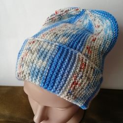 Woolen hat biny, hat, hat with a pattern