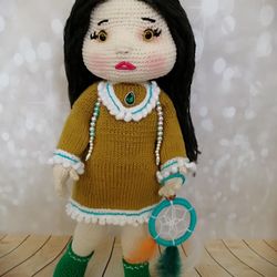 Doll in clothes, An elegant doll, doll as a gift, doll, knitted doll, interior doll, game doll, doll in clothes