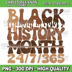 black history month 24/7/365 african melanin black pride png, black history png, melanin design, black history month,