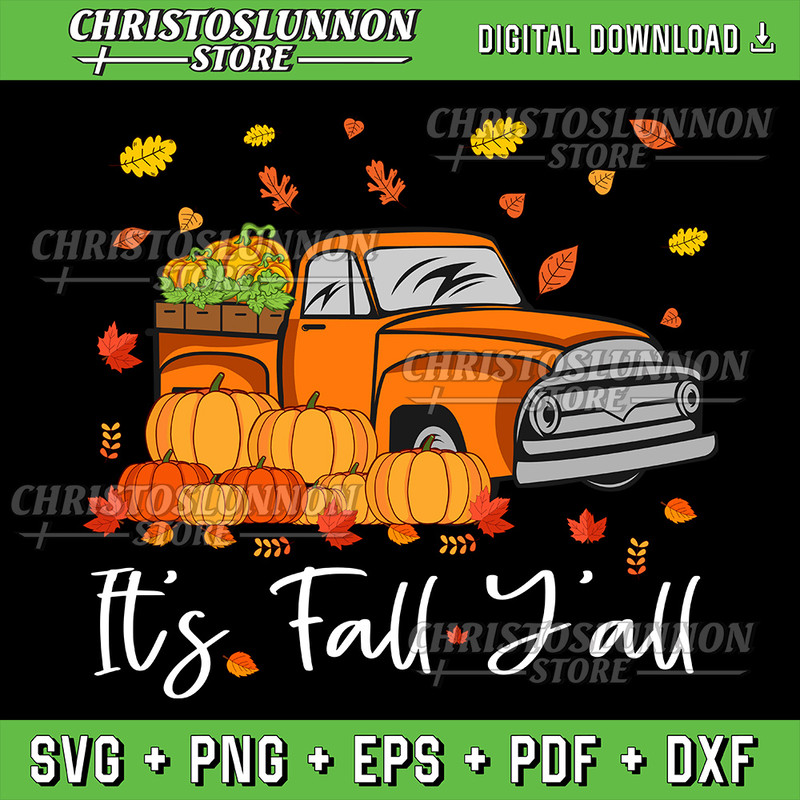 Its Fall Yall Pumpkin Truck Autumn Tree Hello Fall Svg Fall Pumpkin Svg Fall Truck Svg Fall Vibes Svg 0