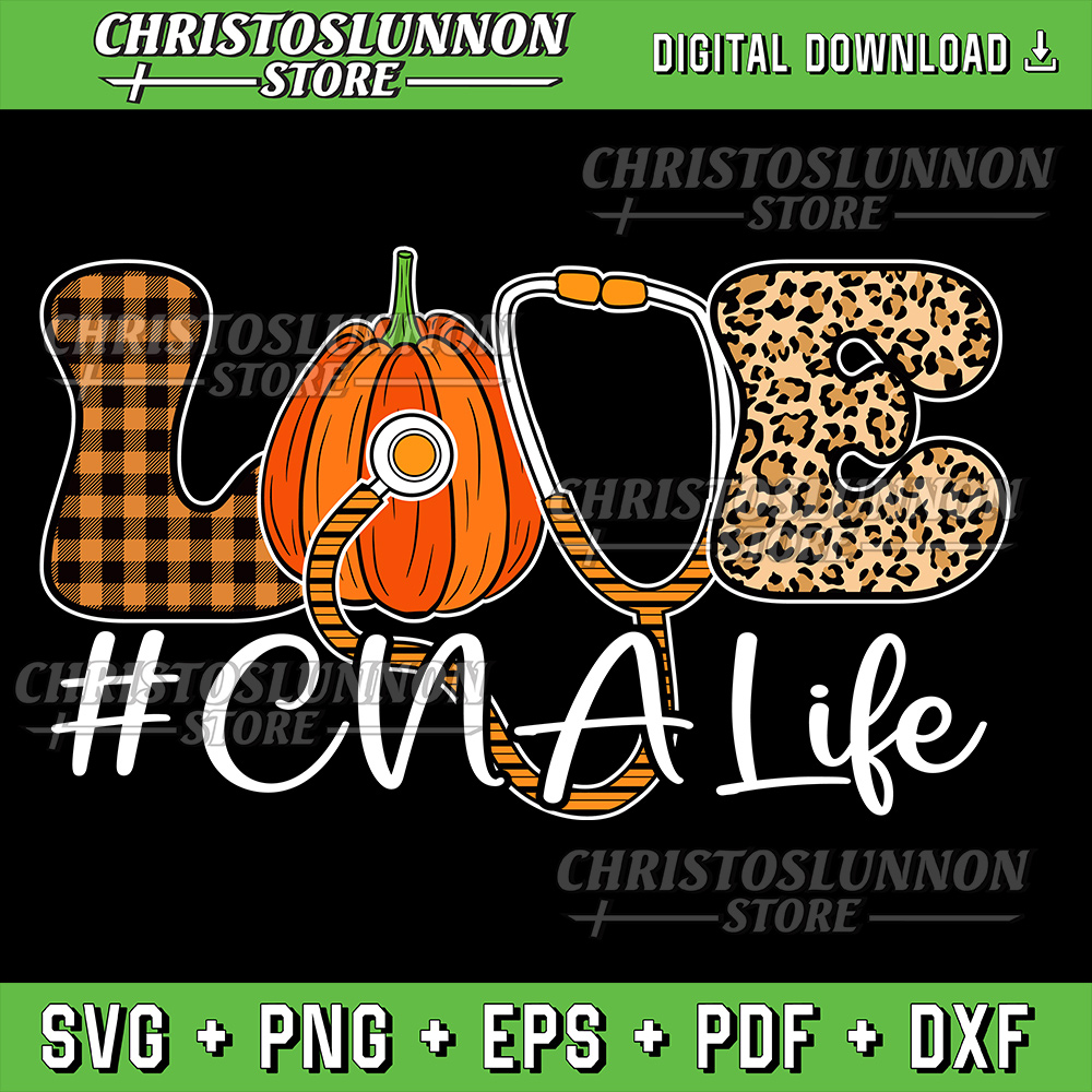 Love CNA Life Pumpkin Leopard Svg Fall Svg Nurse Svg Nurse Life Svg Fall Vibes SvgTrendy Fall Design Autumn Svg 0