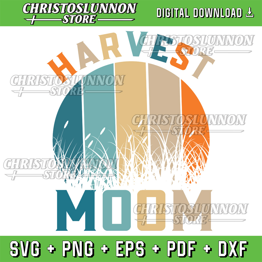 Vintage Harvest Moon Svg Autumn Fall SvgTrendy Svg Download Fall Autumn Svg Autumn Pumpkin Svg Fall2024 Svg 0