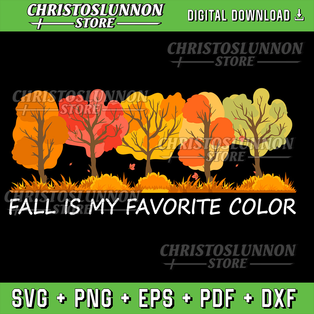 Fall Is My Favorite Color Svg Fall Svg Halloween Tree Svg Retro Halloween Svg Spooky Season Svg Pumpkin Spice Svg 0