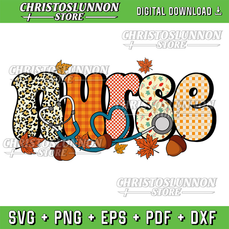 Fall Nurse Svg Nursing Svg Nurse Pumpkins Svg Retro Nurse Svg Svg Digital Download Nurse LifeFall Vibes Svg 0