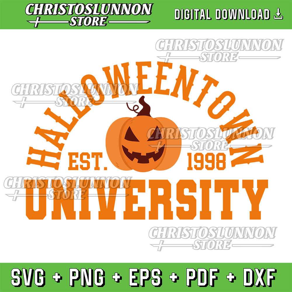 Halloween Town University Est 1998 Pumpkin Halloween Svg Halloweentown Svg Pumpkin Halloweentown Halloweentown Est 19 0