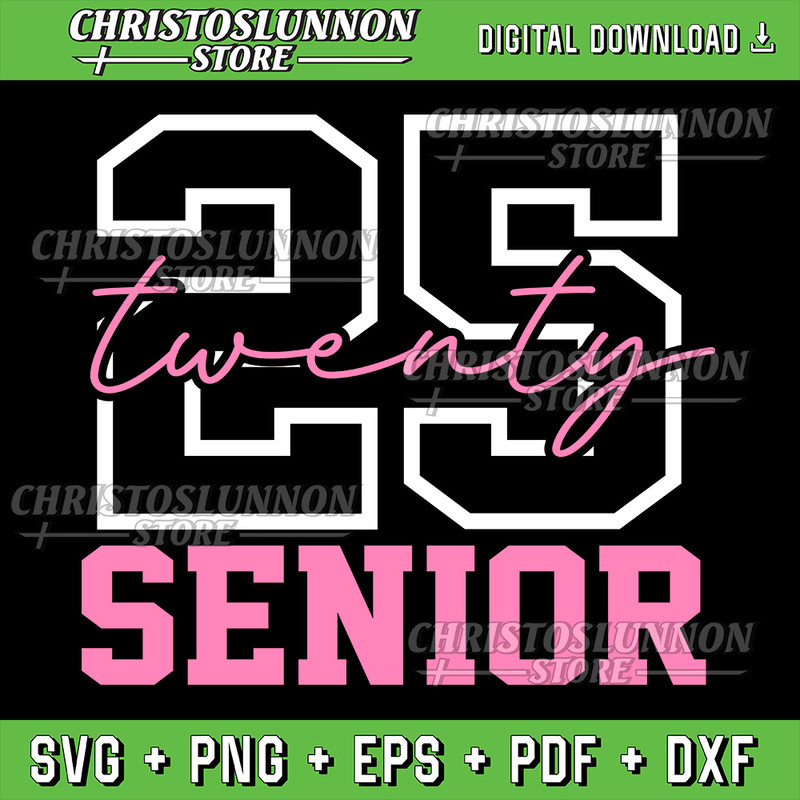 2025 Senior Class Girls Class Of 2025 Seniors Pink School Svg Pink Bow Svg Senior 2025 Svg Class Of 2025 Svg 0