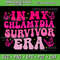 In My Survivor Era Svg Survivor Svg Pink Ribbon Svg Breast Cancer Fighter Svg Breast Cancer Awareness Svg 0