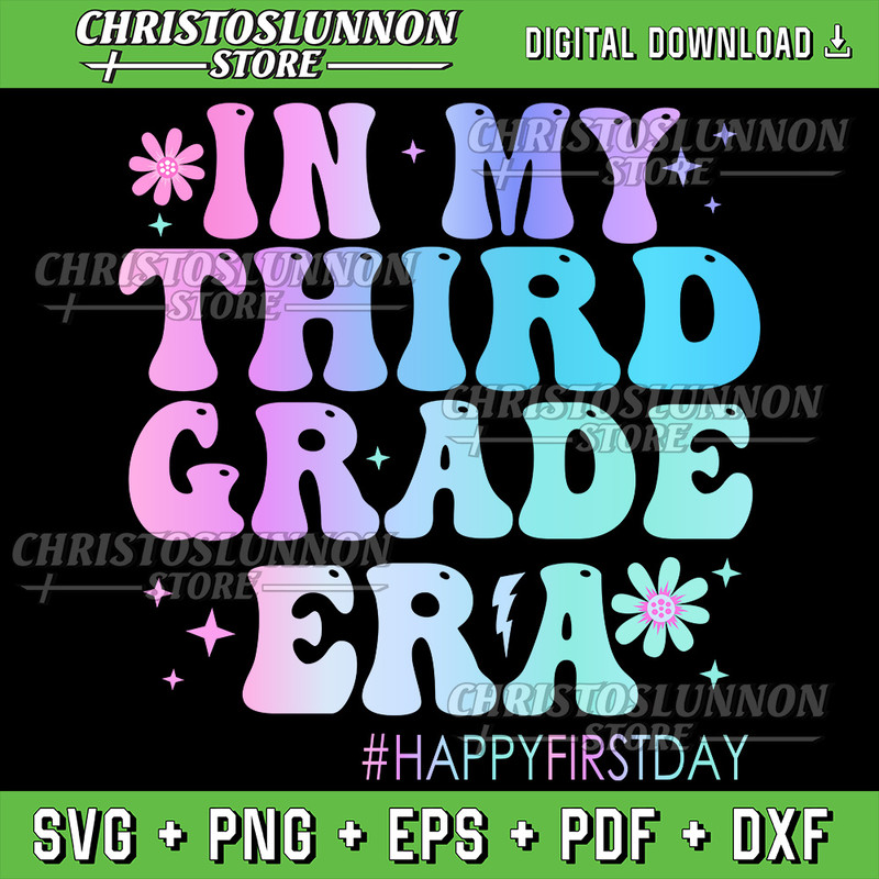 In My Third Grade Era Back To School 3rd Grade Teachers Svg 3rd Grade Era Svg Back To School Svg 3rd Grade Teacher 0