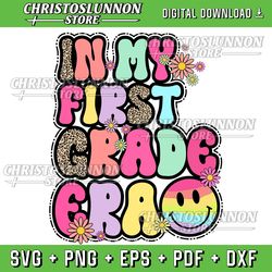 in my first grade era leopard 1st grade back to school svg, in my first grade era svg,1st grade era svg