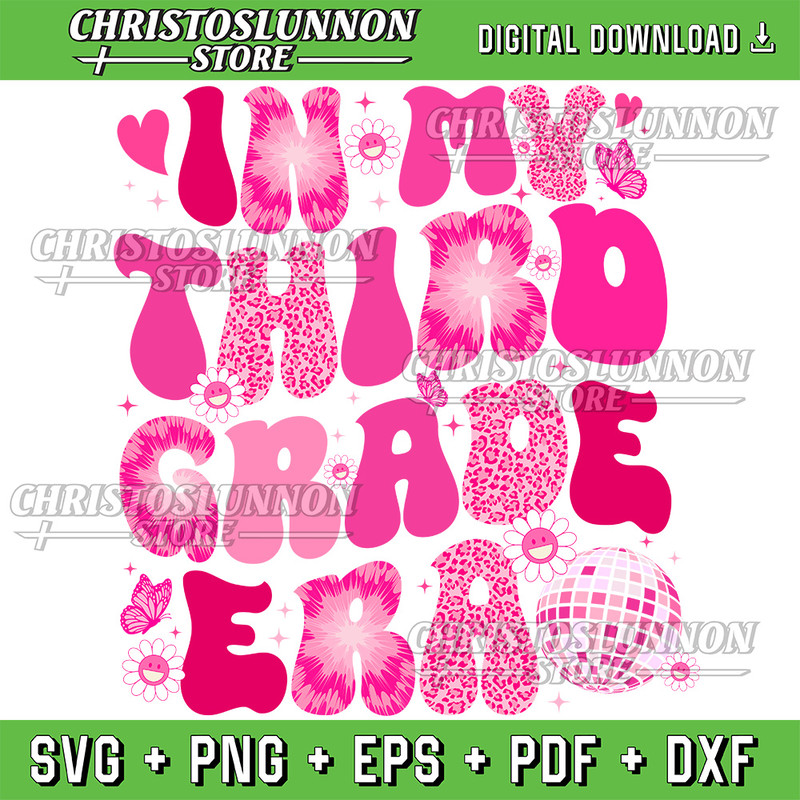 In My Third Grade Era Teachers Women Back To School Svg In My Third Grade Era Svg Back To School Svg 0