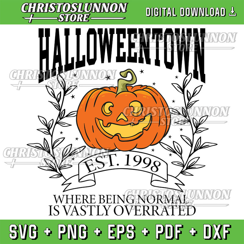 Halloweentown 1998 Svg Halloween Svg Halloween Svg Retro Halloween Svg Halloween Pumpkin Svg Fall Svg Design Svg 0