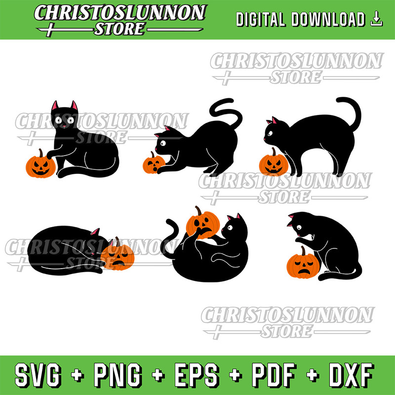 Halloween Svg Cat Svg Ghost Svg Halloween Svg Cool Halloween Cat Svg Cat Lover Svg Black Cat Svg 0