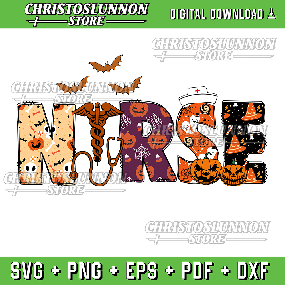 Nurse Halloween Svg Halloween Svg Halloween Svg Design Nurse Svg Pumpkin Svg Spooky Svg Svg Design 0