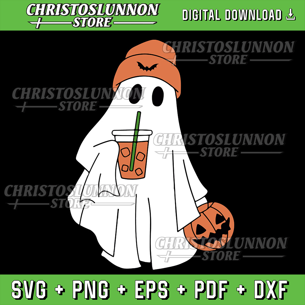 Little Ghost Ice Coffee Svg Ghost Svg Halloween Svg Cute Ghost Svg Little Ghost Ice Coffee Svg Halloween Ghost Svg 0