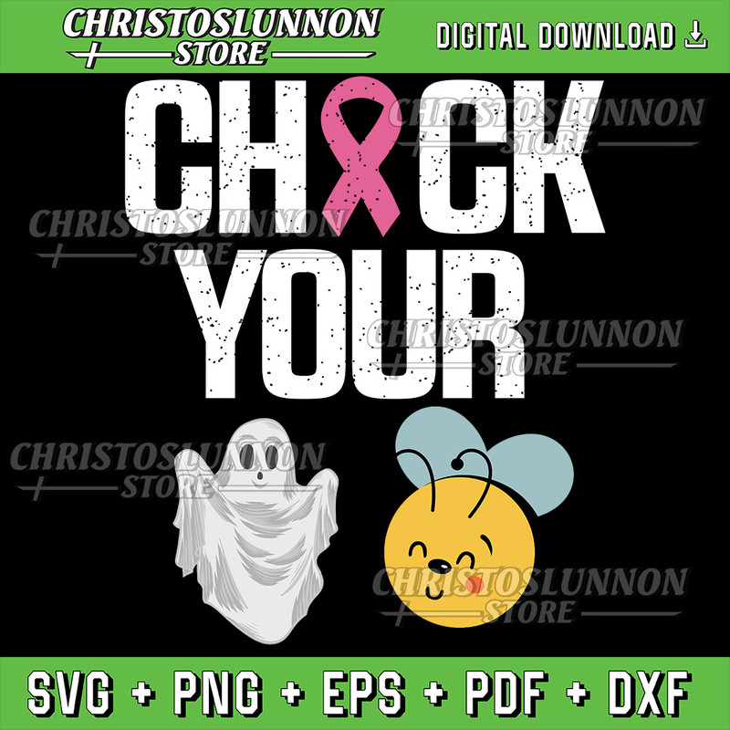Check Your Boo Bees Svg Funny Breast Cancer Halloween Svg Happy Halloween Svg Boo Ghost Svg Boo Bees Print Digital 0