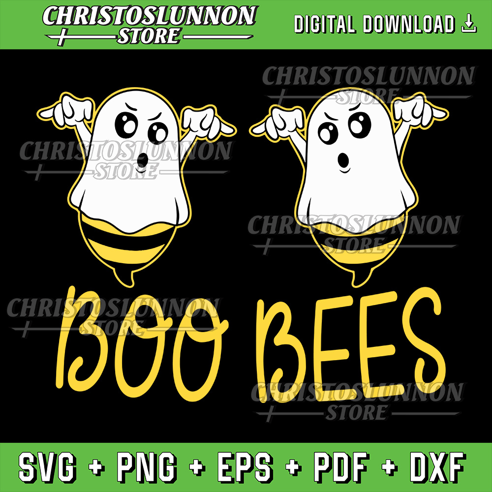 Boo Bees Funny Halloween Tee Matching Couple Costume Svg Funny Halloween Svg Spooky Season Svg Happy Halloween Svg 0