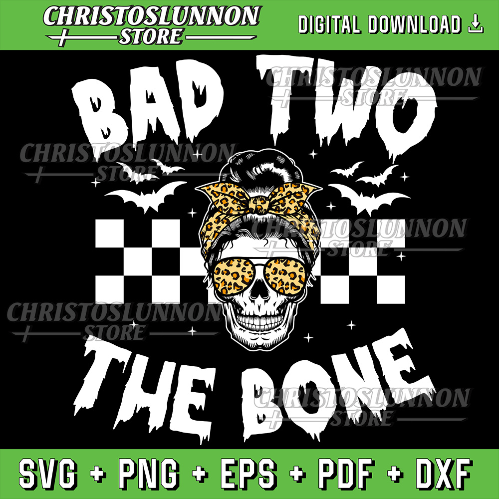 Bad To Bone With Skull Boy Ghost Svg Svg Design Skull Svg Hot Ghoul Fall Boys Fall Svg Digital Download 0