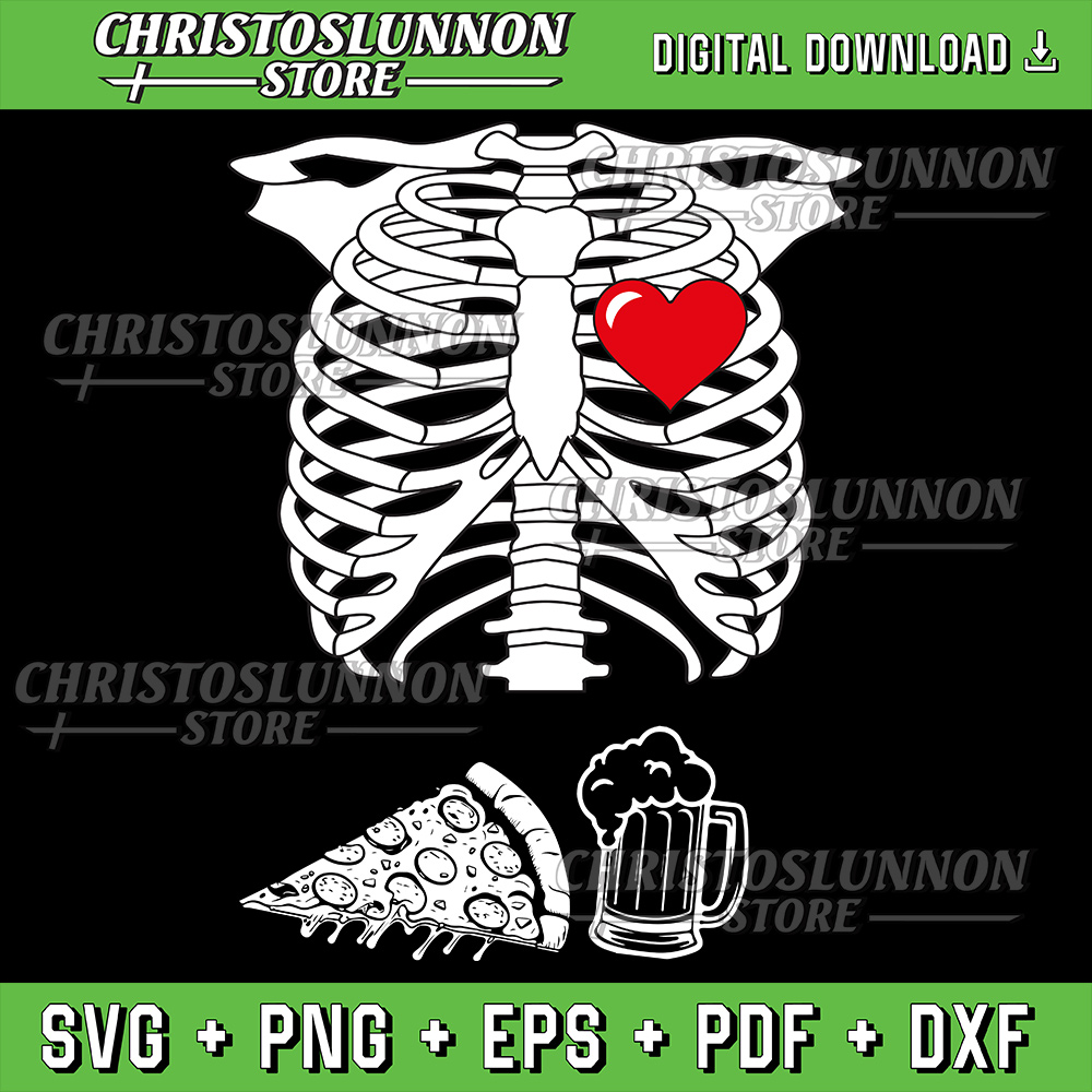 Skeleton Pregnancy Pizza Beer Xray Funny Halloween Soon Svg Skeleton Svg Pregnancy Svg Halloween Skeleton Svg 0