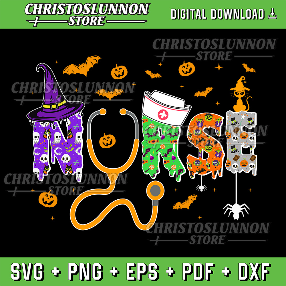 Halloween Nurse Nursing Cute Health Worker Halloween Svg Halloween Svg Spooky Nurse Svg Nurse Fall Svg 0
