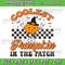 Groovy Coolest Pumpkin In The Patch Halloween Svg Fall Svg Distressed Fall Svg Retro Pumpkin Svg Thanksgiving Svg 0