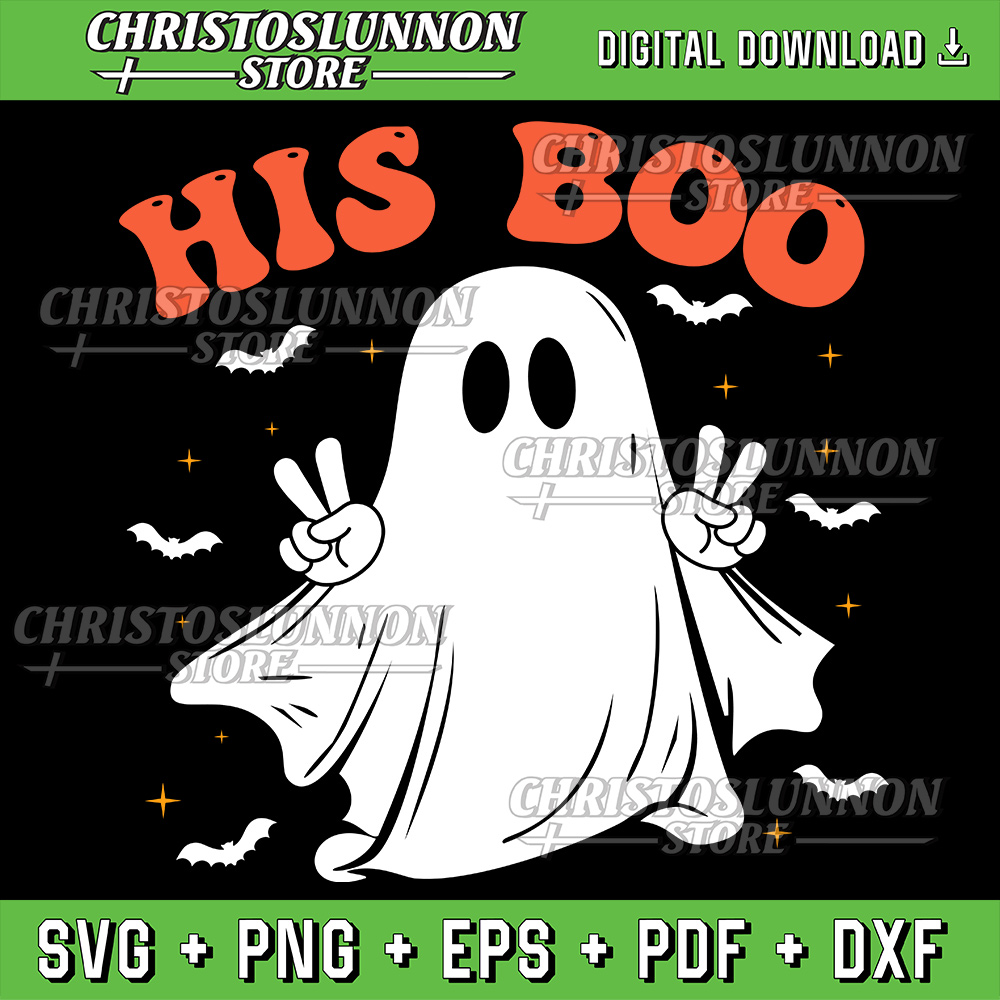 His Boo Her Boo Svg Couples Halloween Svg Halloween Matching Fall Svg Autumn Svg Trendy Fall Svg Halloween Party 0