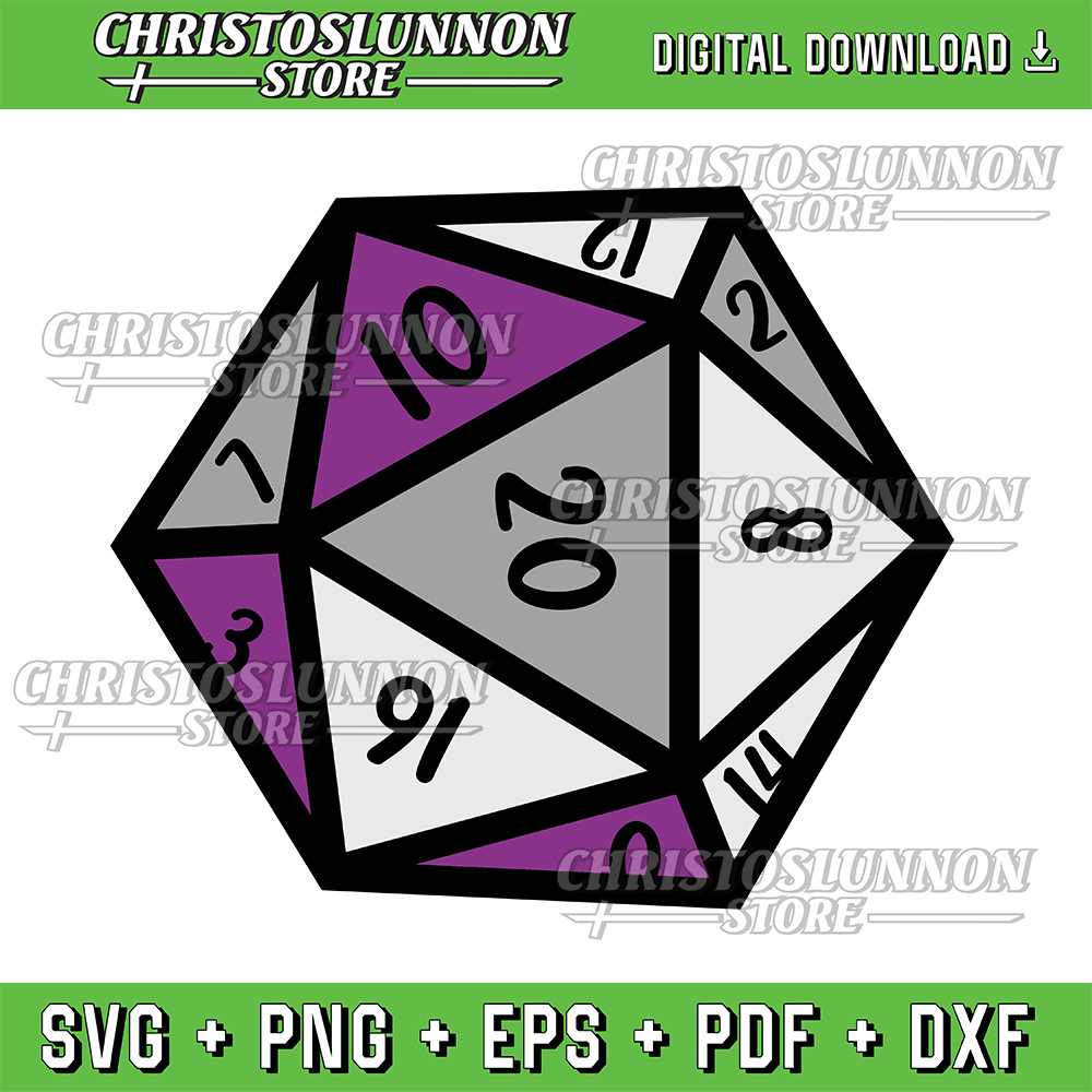 Asexual Gamer Rpg Dice Ace Pride Flag LGBTQ Svg LGBTQ Present Discreet Asexuality Awareness Asexual 0