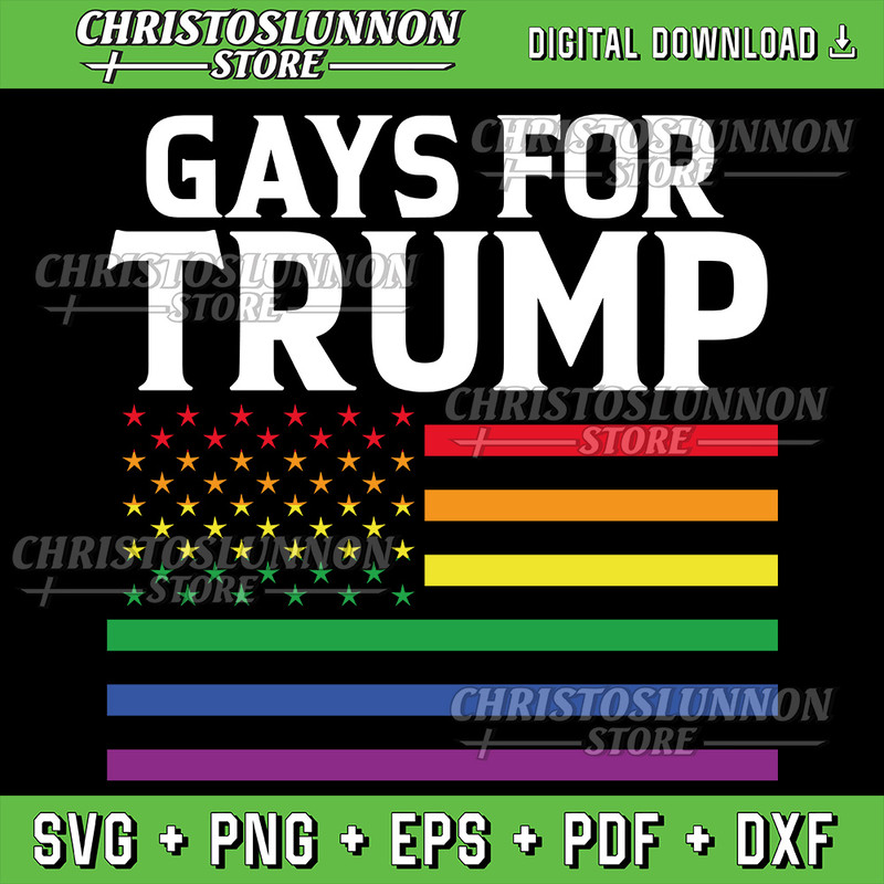 Gays For Trump USA Flag Pro Reelect Donald 2020 LGBT Svg Trump Flag Svg USA Flag Svg Donald Trump S 0