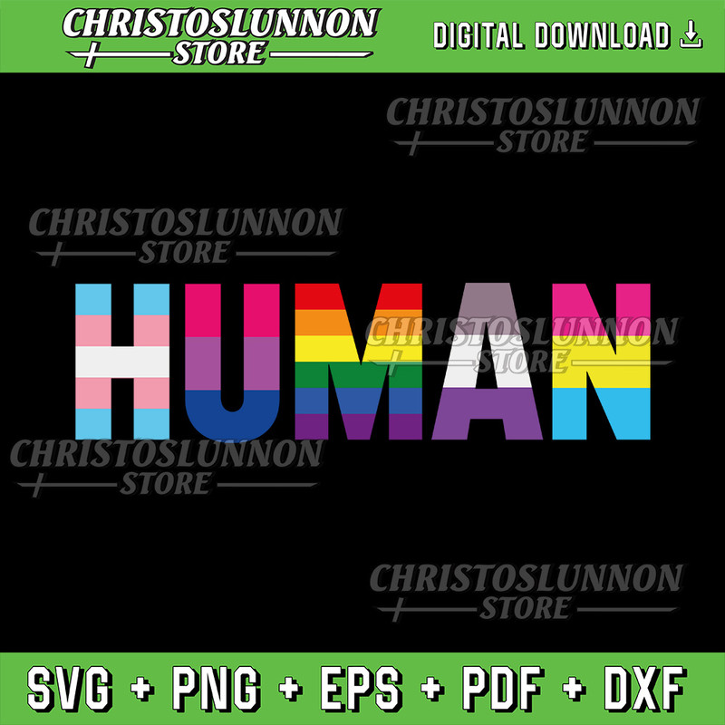 HUMAN LGBT Flag Gay Pride Month Transgender Rainbow Lesbian Svg Gay Pride Svg Lesbian Svg Rainbow S 0