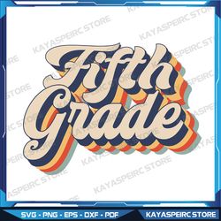 retro sunset fifth grade teacher & student back to school svg,fifth grade svg, fifth grade dream team svg