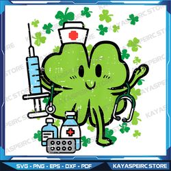 st patricks day nurse shamrock saint pattys scrub top women png, pharmacist tech shamrock digital download