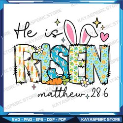 He is Ri-sen Jesus Christian Happy Easter Png, Christian Easter PNG Files for Sublimation Vintage Jesus Designs