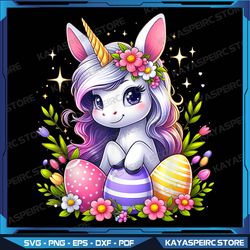 Easter bunny unicorn png, High Quality Watercolor For Nursery Kids Unicorn Illustration, Commercial Use