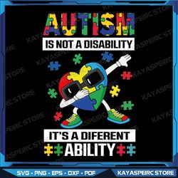 Autism Is Not A Disability Svg, Autism Awareness Svg, Autism Awareness Svg, It's not a disability is a different ability