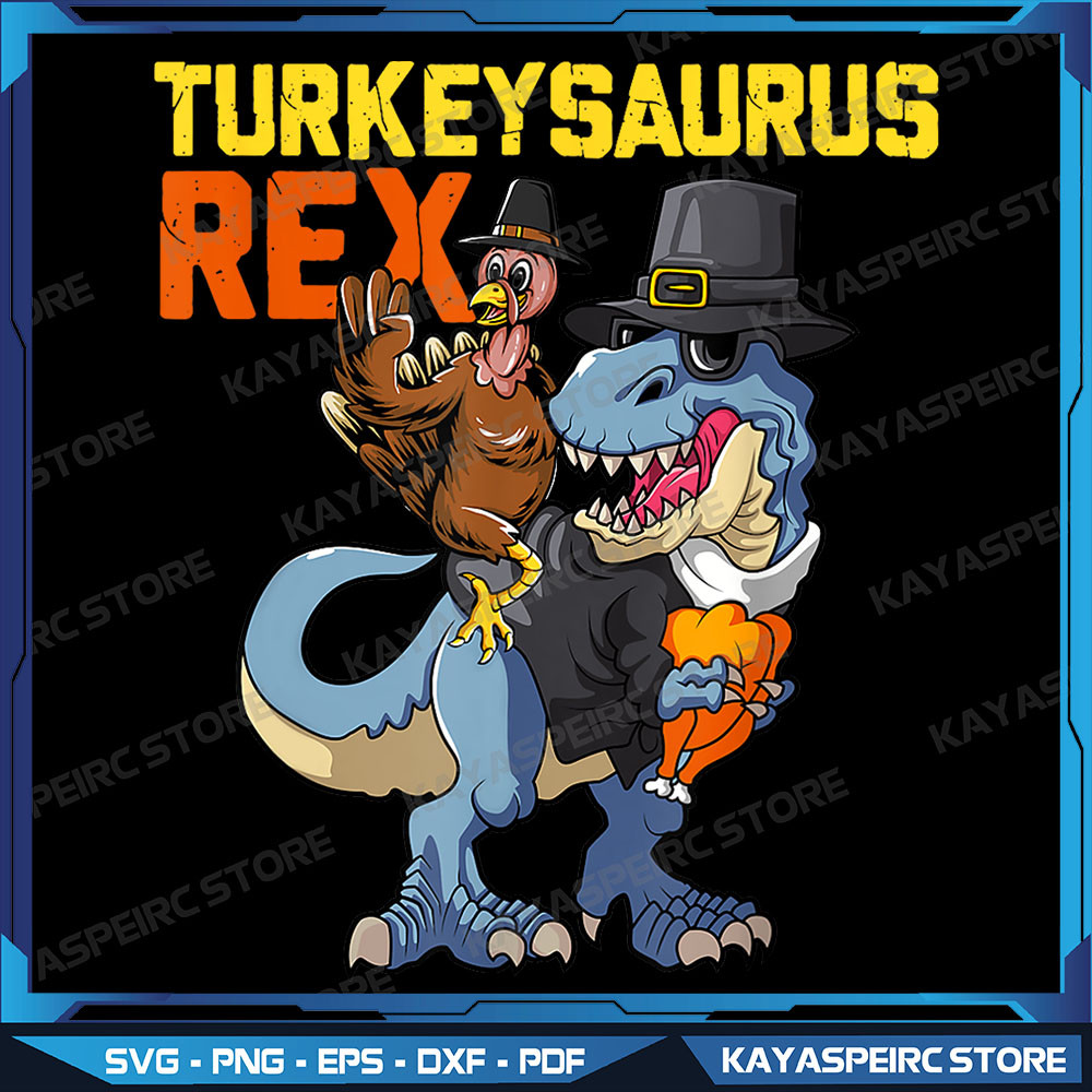 Turkeysaurus Rex Turkey Dino PngThanksgiving Funny Png Turkey Saurus Rex Png Thanksgiving TRexTurkey Png 0