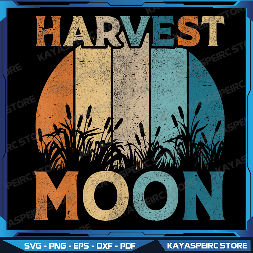Vintage Harvest Moon Png Autumn Fall Png Trendy Sublimation Download Fall Autumn Sublimation Autumn Pumpkin Png 0