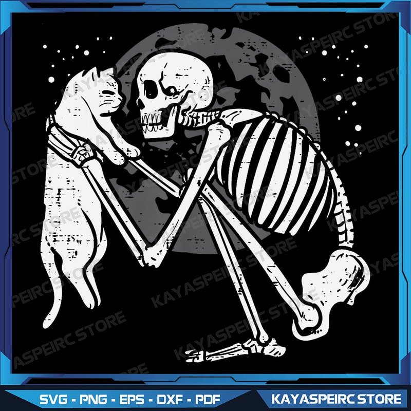 Skeleton Cat Skull Kitty Cute Goth Halloween Png Halloween Png Skeleton Halloween Png Skeleton Png Cat Lover Png 0