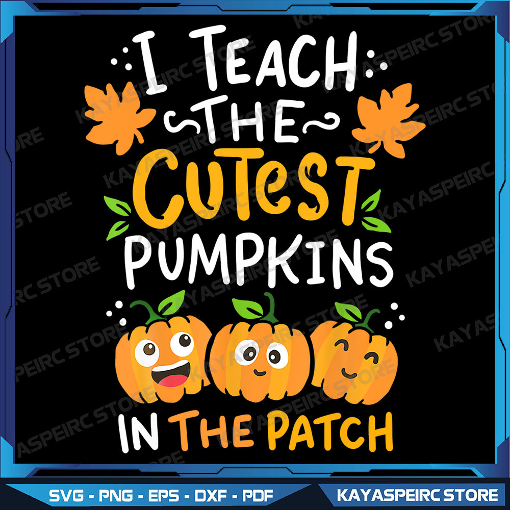 Halloween PreK Teacher Cutest Pumpkins Png In The Patch Png Teacher Halloween Png Retro Pumpkins Png Fall Teacher 0