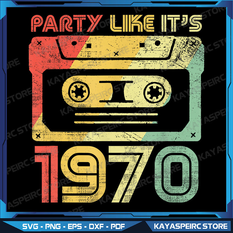 Party Like Its 1970 Retro 70s Party Png Retro 70s Party Png 70s Birthday Vintage Png 1970 Png Party Birthday 1970 0