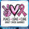 Peace Love Cure Pink Ribbon Cancer Breast Awareness Png Awareness Ribbon Png BreastCancerAwareness Png Pink Ribbon 0
