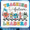 Retro Teaching Future Leaders Groovy Teacher Back To School Png Groovy School Png Retro Teacher Png Back To School Png 0