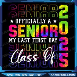 my last first day senior 2025 back to school class of 2025 png, sublimation design, digital download png, class of 2025
