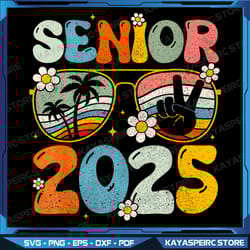 retro senior 2025 back to school class of 2025 graduation png, sublimation design, class of 2025 png, graduate png