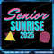 Retro Senior Sunrise 2025 Png High School 12th Twelfth Grade Png Graduation Png Grad 2024 Png Sunrise Png Senior 0