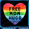 Free Mom Hugs Png Rainbow Pride LGBT Png Rainbow Gay Pride Png Equality Gifts Rainbow Heart Png Gay Png Lesbian 0