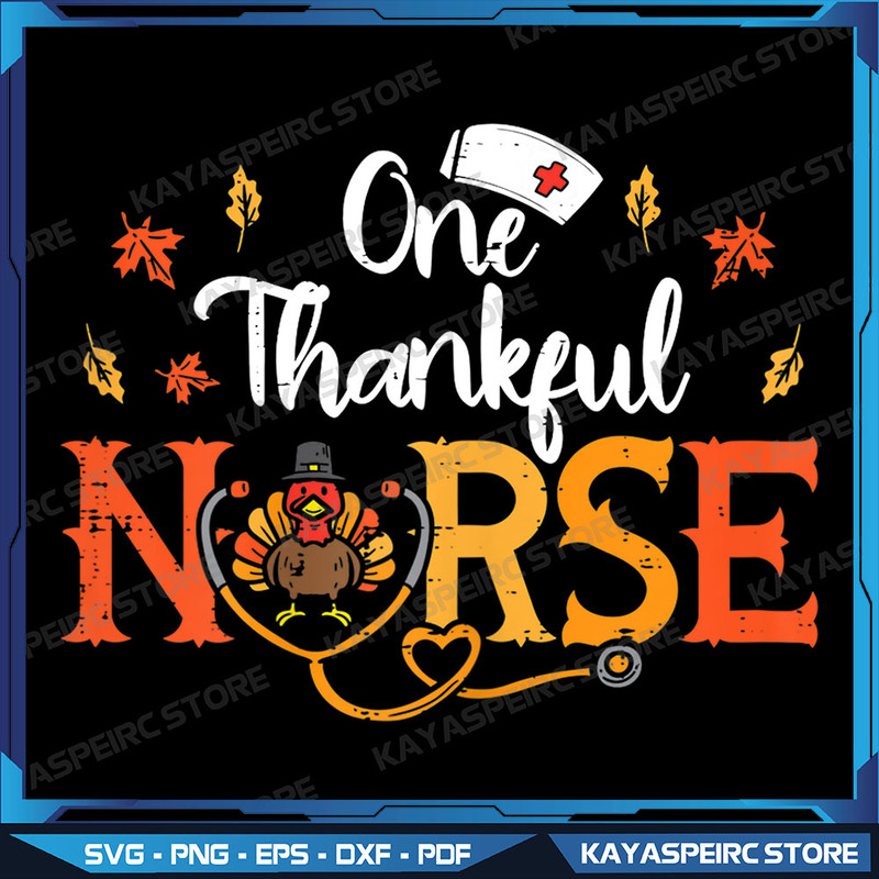 Womens One Thankful Nurse Turkey Sthetoscope Thanksgiving Png Thanksgiving Nurse Png Nurse PngThank 0
