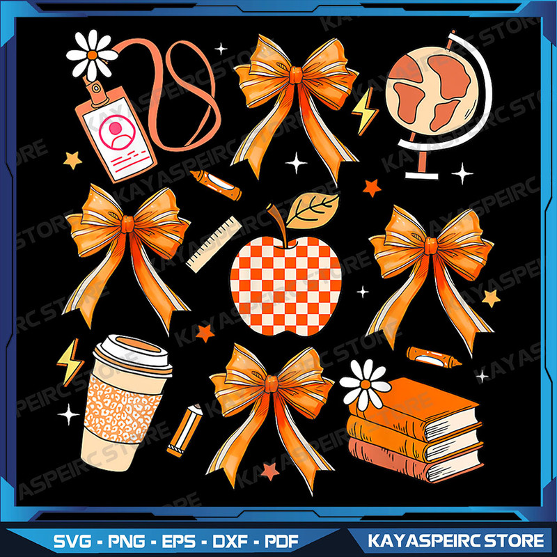 Retro Coquette Bow Teacher Fall Autumn Thanksgiving Png Retro Fall Pumpkin Bow Png Fall Coquette Bo 0